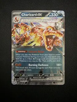 Charizard EX NM 54/91 Near Mint Pokemon TCG Paldean Fates English Card - Image 1