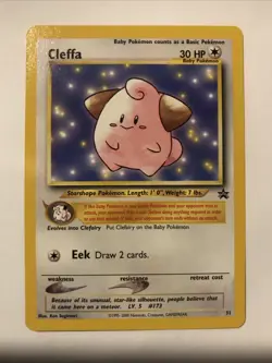 CLEFFA Pokemon Card - WOTC Promo - Black Star - #31 - NM - Image 1