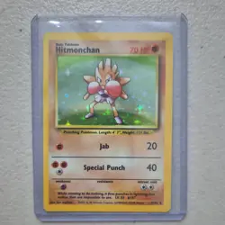 Hitmonchan Holo Base Set 7/102 Vintage 1999 Pokemon Card WOTC Rare - Image 1