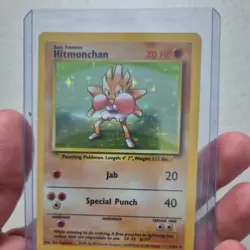Hitmonchan Holo Base Set 7/102 Vintage 1999 Pokemon Card WOTC Rare - Image 4