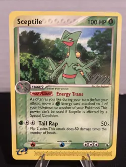 Pokemon TCG Sceptile EX Ruby and Sapphire Card 20/109 Regular Rare 2003 Vintage - Image 1