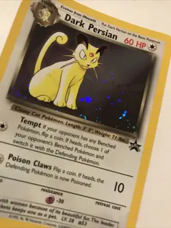 Dark Persian 17 Holo Black Star Promo WOTC Pokemon Card - Image 2