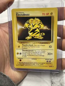 2000 Pokemon TCG Electabuzz 20/102 Base Set Non Holo Rare Card Vintage WOTC MP+ - Image 1