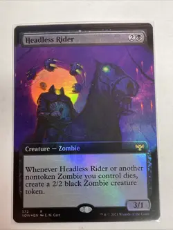 Headless Rider (Extended Art) R Innistrad: Crimson Vow Foil #372 Rare - Image 1