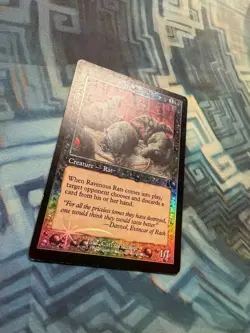 MTG Foil Ravenous Rats HP Urza's Destiny - Image 5