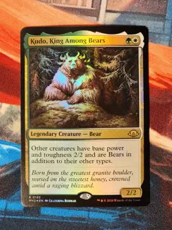 Kudo, King Among Bears 0192 Foil Rare Modern Horizons 3 Magic Gathering MTG - Image 1