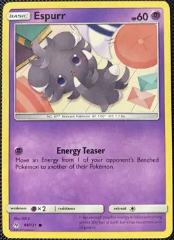 Espurr 44/131 Sm-Forbidden Light Regular - Pokemon Card - Image 1