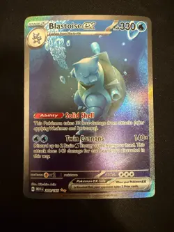 Pokemon Blastoise EX 200/165 Special Illustration Rare SV Scarlet & Violet 151 - Image 1