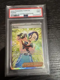 Pokemon TCG Perrin SIR Twilight Masquerade Holo PSA Graded 9 Card - Image 1