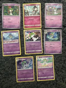 Pokemon TCG Ralts Lot Of 8 Cards From Various Sets All NM As Pictured - Image 1