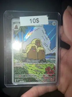 2024 POKEMON SV SURGING SPARKS SSP EN #208/191 ALOLAN DUGTRIO ILLUSTRATION RARE - Image 1