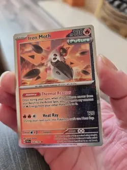 Iron Moth 028/182 Cosmic Holo Rare - Paradox Rift Box - Pokemon - NM/M - Image 1
