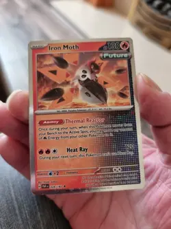 Iron Moth 028/182 Cosmic Holo Rare - Paradox Rift Box - Pokemon - NM/M - Image 2