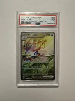POKEMON 2024 SURGING SPARKS MILOTIC EX SPECIAL ILLUSTRATION RARE 237 PSA 9 - Image 1