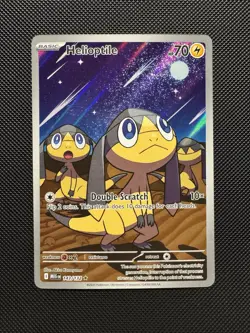 Pokemon TCG Helioptile 143/132 Me01: Mega Evolution Illustration Rare Near Mint - Image 1