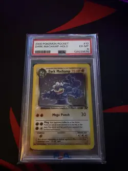 Pokemon Team Rocket Dark Machamp 10/82 Holo Unlimited PSA 6 2000 - Image 1
