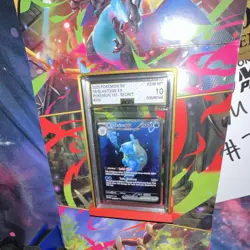 Pokemon TCG Blastoise EX Secret Rare Holo AGS 10 330HP 200/165 - Image 1