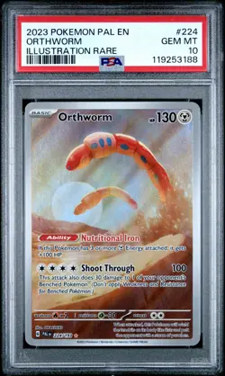 2023 Pokemon Orthworm Illustration Rare 224 PSA 10 Gem Mint - Image 1