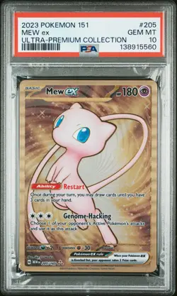 2023 POKEMON 151 ULTRA-PREM COLL #205 MEW EX PSA 10 - Image 1
