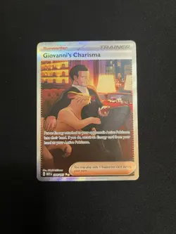 Pokemon Giovanni's Charisma 204/165 151 SIR Trainer NM - Image 1