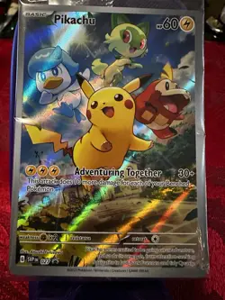 Sealed Promo Pikachu SVP 027 Paldea Evolved ETB Pokemon - Image 1