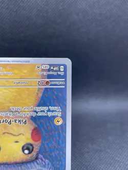 Pokemon TCG Pikachu with Grey Felt Hat 085 Sv Promo 60HP Basic Promo - Image 4