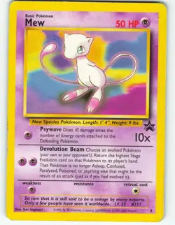 Mew - #8 WOTC Black Star Promo - Pokemon TCG - 2000 - Image 1