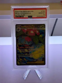 2025 POKEMON MEG EN-MEGA EVOLUTION ULTRA RARE #155 MEGA VENUSAUR EX PSA 10 - Image 1