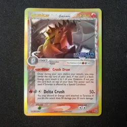 Tyranitar Reverse Holo Stamped 16/113 EX Delta Species Pokemon TCG - NM - Image 1