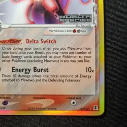 Mewtwo 12/113 Delta Species Reverse Holo Pokemon TCG - NM - Image 5