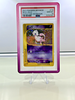 Mew Pokemon 2001 Holo E-Series Expedition 1st ED Japanese 119/128 PSA 10 - Image 1