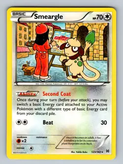 Smeargle 123/162 Rare XY - BREAKthrough NM - LP Pokemon TCG - Image 1