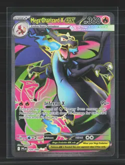 Pokemon 2025 Mega Evolution – Phantasmal Flames Mega Charizard X EX SAR #109/94 - Image 1