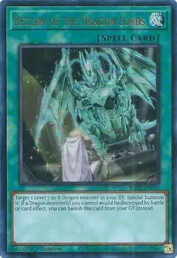 Yugioh! Return of the Dragon Lords - RA03-EN060 - Ultra Rare - 1st Edition Near - Image 1