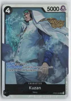 One Piece TCG Kuzan (Reprint) SR OP02-096 Paramount War English - Image 1