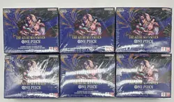 Lot of (6) One Piece TCG EN OP14-EB04 The Azure Sea's Seven Booster Boxes SEALED - Image 1