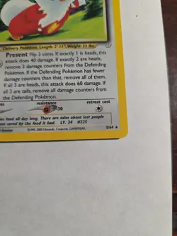 Pokemon TCG Cards Delibird 5/64 Neo Revelation Holo Rare Clean Great shape LOOK - Image 4