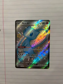 Mew ex 216/091 Shiny Holo Secret Rare – SV Paldean Fates Pokemon Card - Image 1