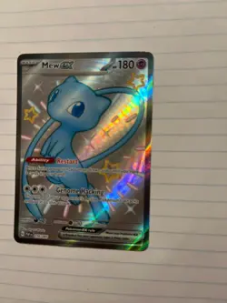 Mew ex 216/091 Shiny Holo Secret Rare – SV Paldean Fates Pokemon Card - Image 2