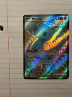 Mew ex 216/091 Shiny Holo Secret Rare – SV Paldean Fates Pokemon Card - Image 3