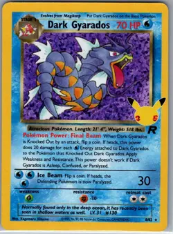 Dark Gyarados 8/82 Celebrations: Classic Collection - Pokemon Card - NM - Image 1