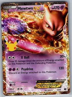 Mewtwo EX 54/99 Celebrations: Classic Collection - Pokemon Card - NM - Image 1