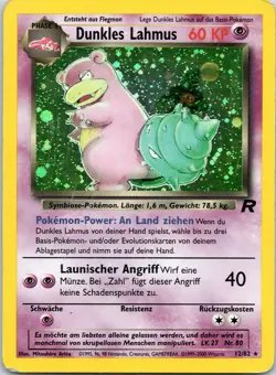Dark Slowbro Holo German 12/82 – Team Rocket 2000 WOTC – Vintage Pokemon Card - Image 1