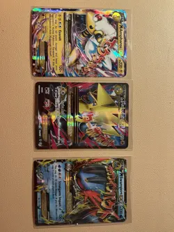 Pokemon 3 Card Lot M Swampert EX Promo M Ampharos EX 28 M Manectric EX Promo Eng - Image 1