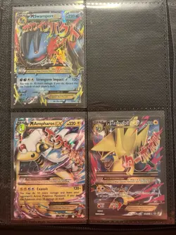 Pokemon 3 Card Lot M Swampert EX Promo M Ampharos EX 28 M Manectric EX Promo Eng - Image 4