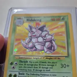 Nidoking Holo Base Set 11/102 Vintage 1999 Pokemon Card WOTC Rare - Image 4