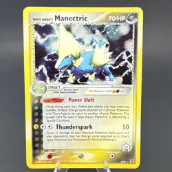 Pokemon TCG Manectric EX Holo Rare Card 4/95 Team Aqua vs Team Magma - Image 1