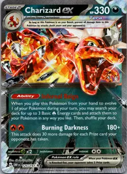 Charizard ex 125/197 Obsidian Flames Ultra Rare Holo Pokemon Card NM - Image 1