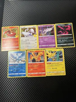 7x Ho-Oh Lugia Zapdos Articuno Moltres Lot Pokemon Cards Collection Set - Image 1