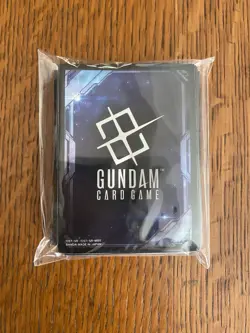 GUNDAM CARD GAME - Official Card Sleeves EX Space Black (EVX03) - SEALED/NEW - Image 1